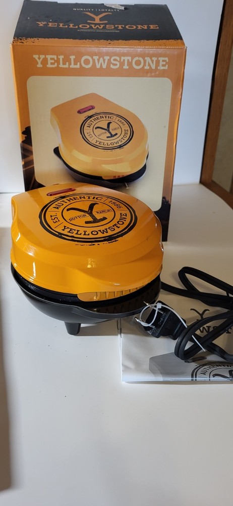4" "Yellowstone" waffle maker-NIB