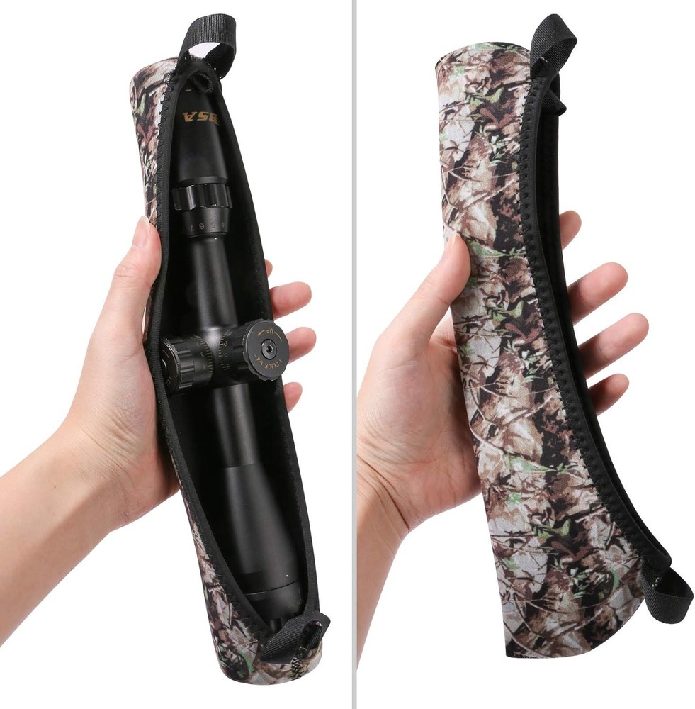 4-Pack Scope Cover Waterproof Neoprene Covers Optics Lens 12" Leaf