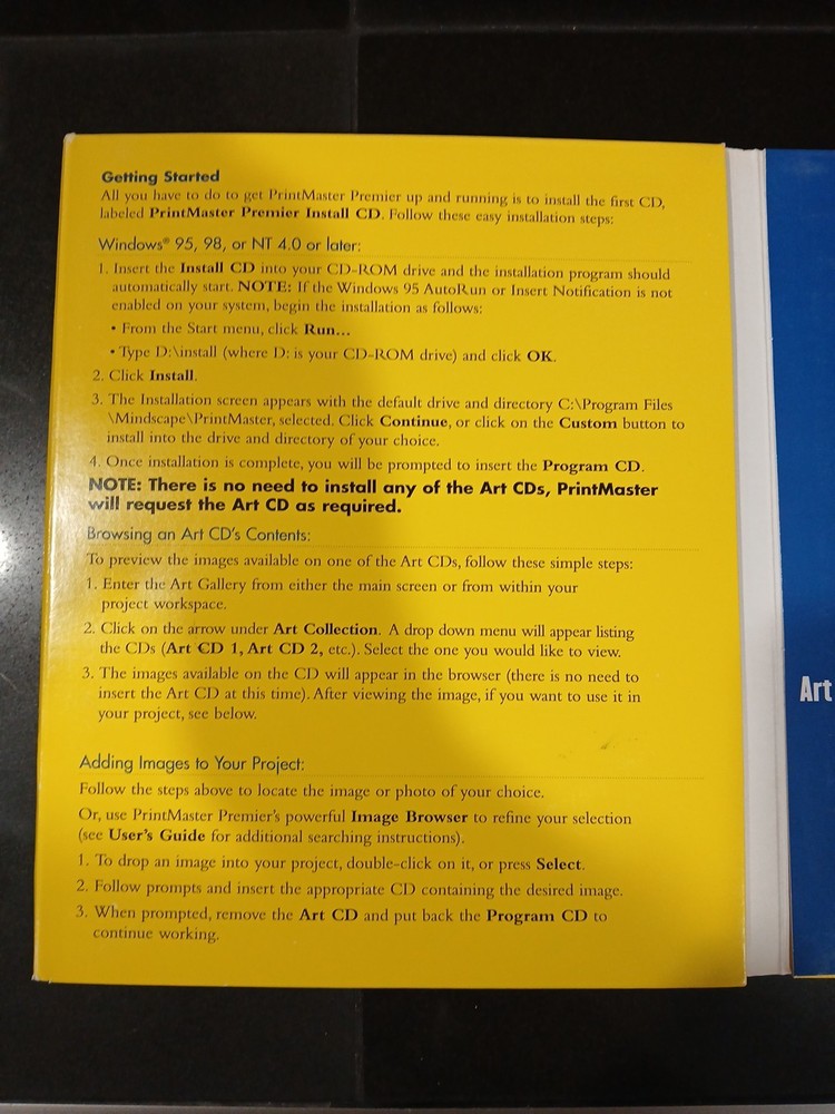 PrintMaster Premier 7.0 Windows 95, 98 Desktop Publishing