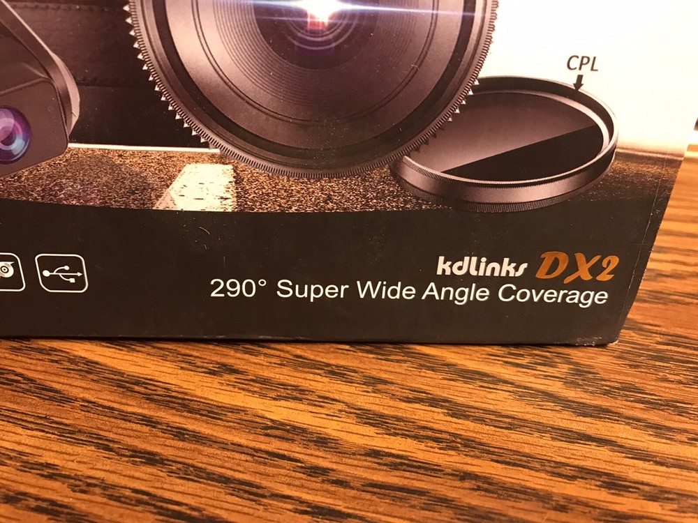 KDLINKS DX2 Car Camcorder DashCam 290* Wide Angle Coverage