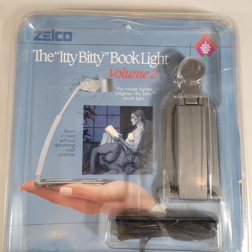 1998 NEW Zelco Itty Bitty Book Light Volume 2 High-Tech Smaller Lighter Brighter