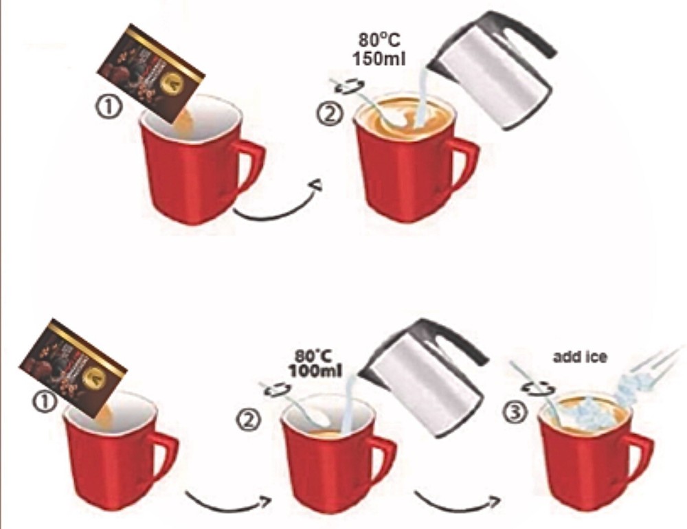 VM Energizing Instant Coffee Mix – Reishi (Ganoderma) + Ginseng & Carob – 30 S