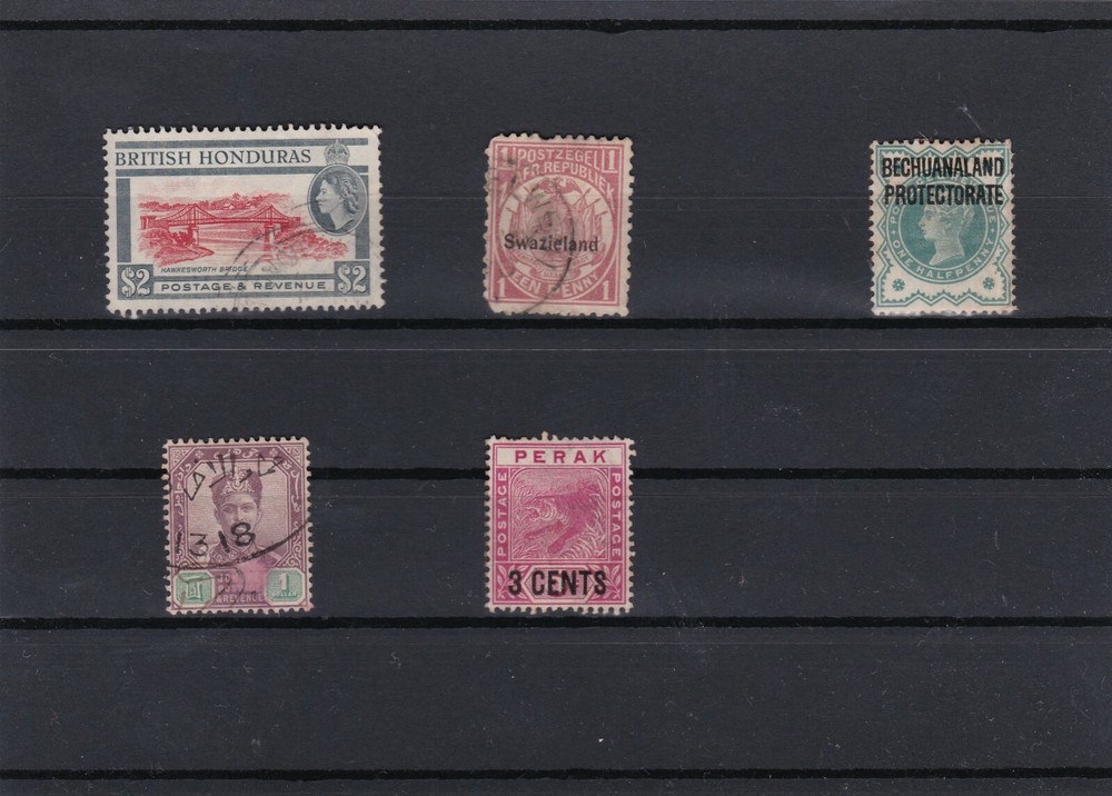 Stamps British Colonies on 10 cards