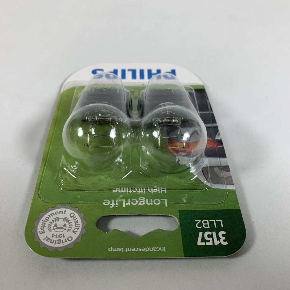 Philips LongerLife 3157 Two-Pack Bulbs, Back Up Reverse Light Replacement Lamps