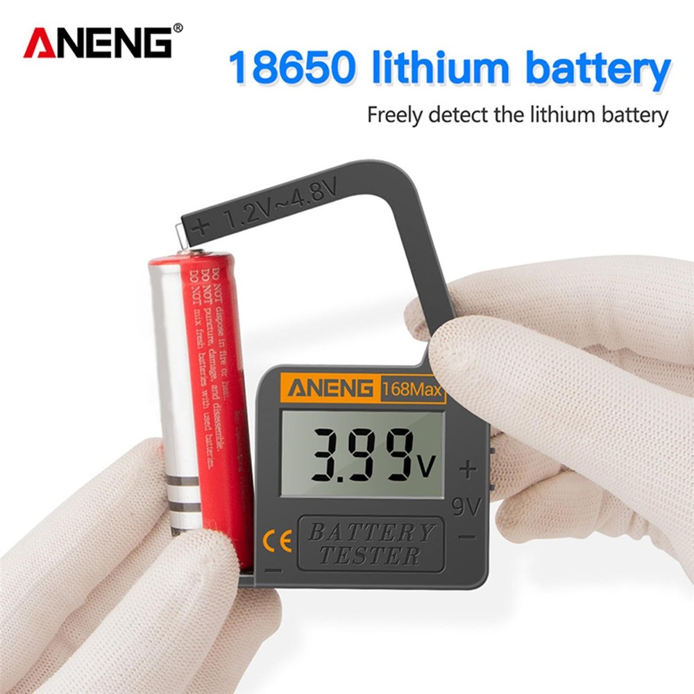 Digital Battery Tester Detector Capacity Diagnostic Volt Checker for AAA AA C D