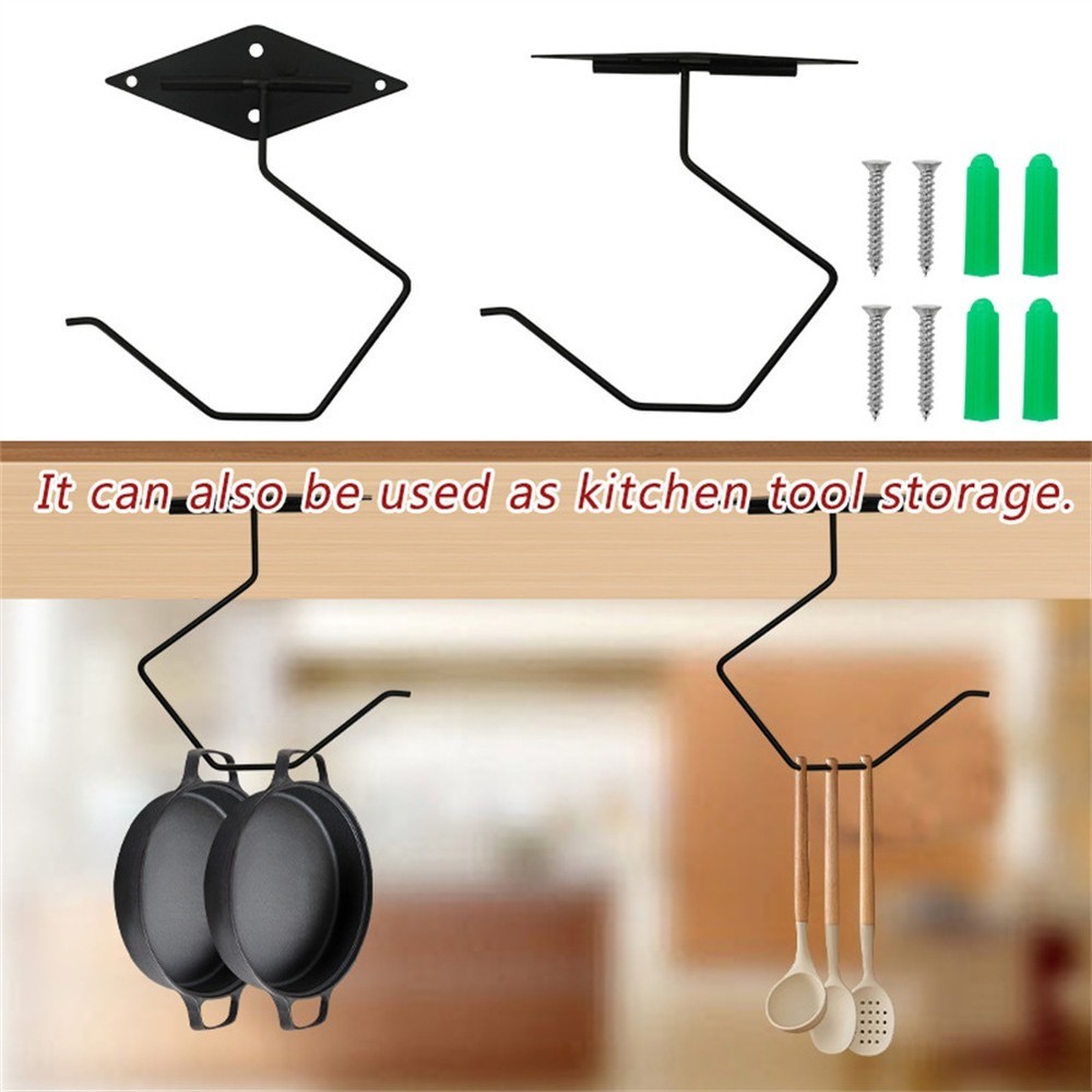 Heavy Duty Foldable Metal Hook for Kitchen Bananas and Home Organization