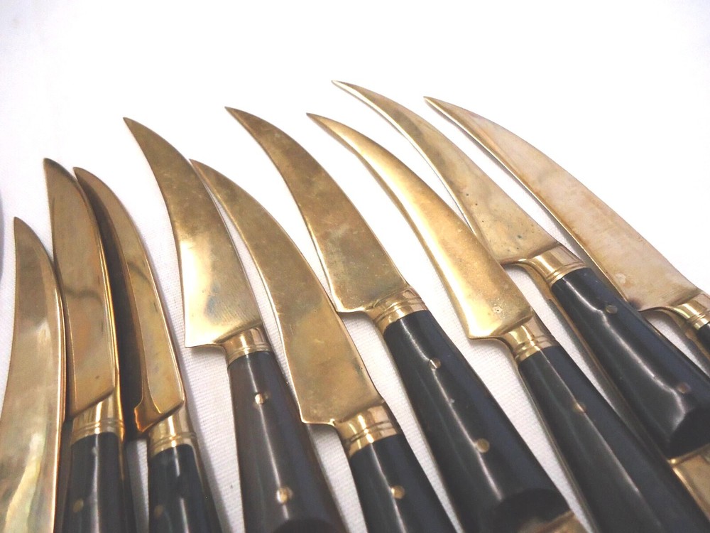 BRASS BRONZE FLATWARE 16-PIECES