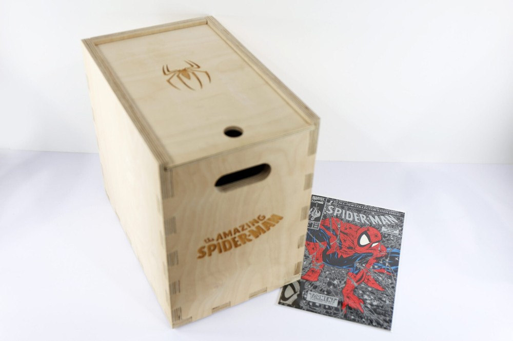 Spider-man Timber Comic Storage Box *Comics Not Included