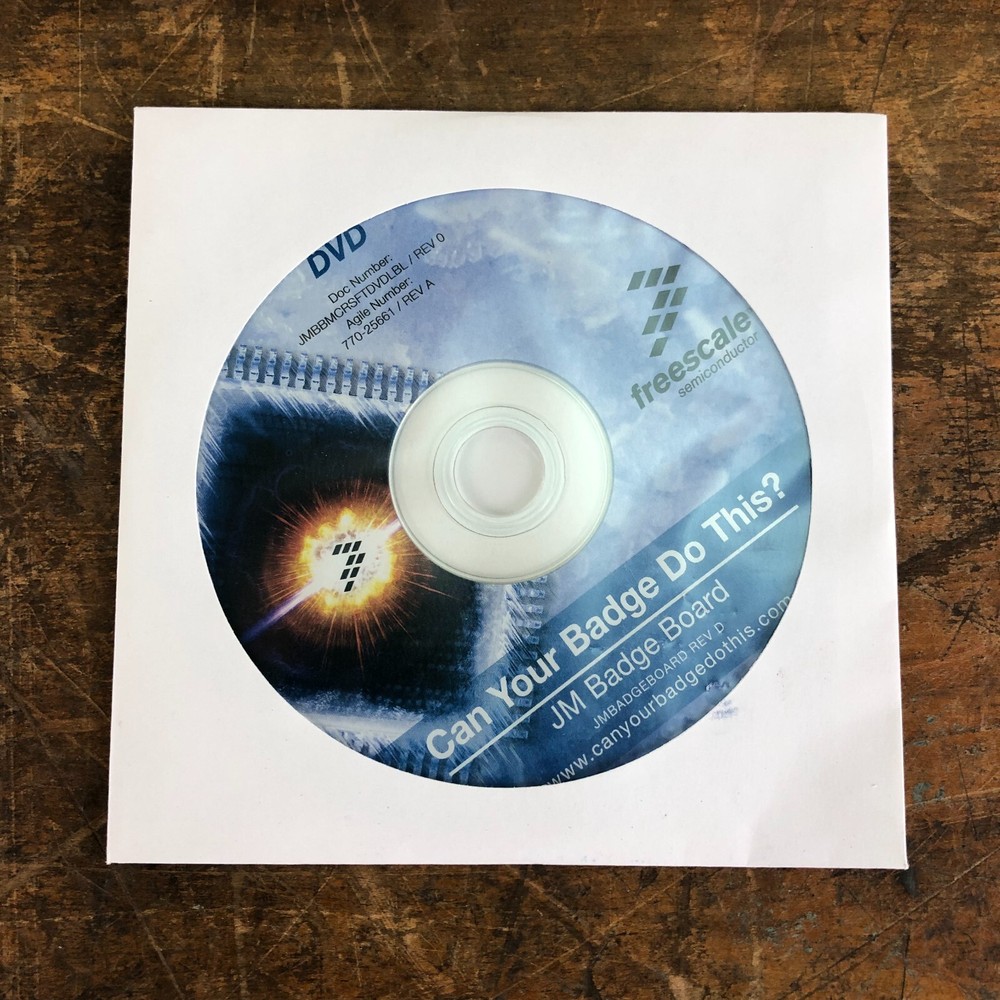 FREESCALE Sensor Development Kit for Windows 7 JM Badge Board & DVD Software