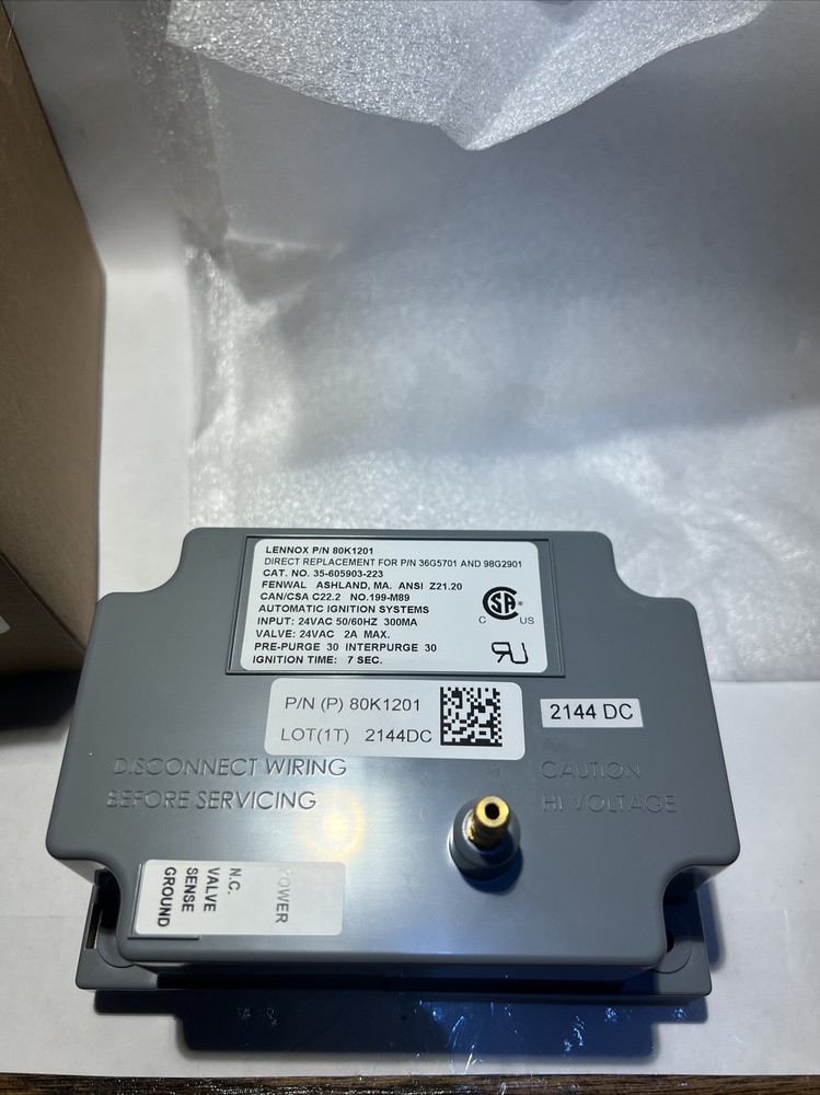 Lennox P/N 80K1201 Microprocessor Spark Ignition System