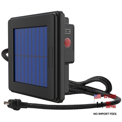 6V Deer Feeder Solar Panel, Efficient Solar Panel Charger with 5FT