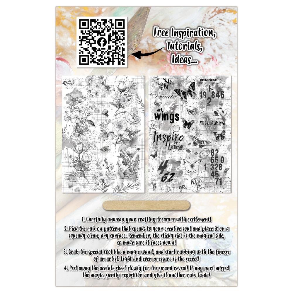 AALL & Create A5 Rub-Ons - Grit & Grace, RO-20