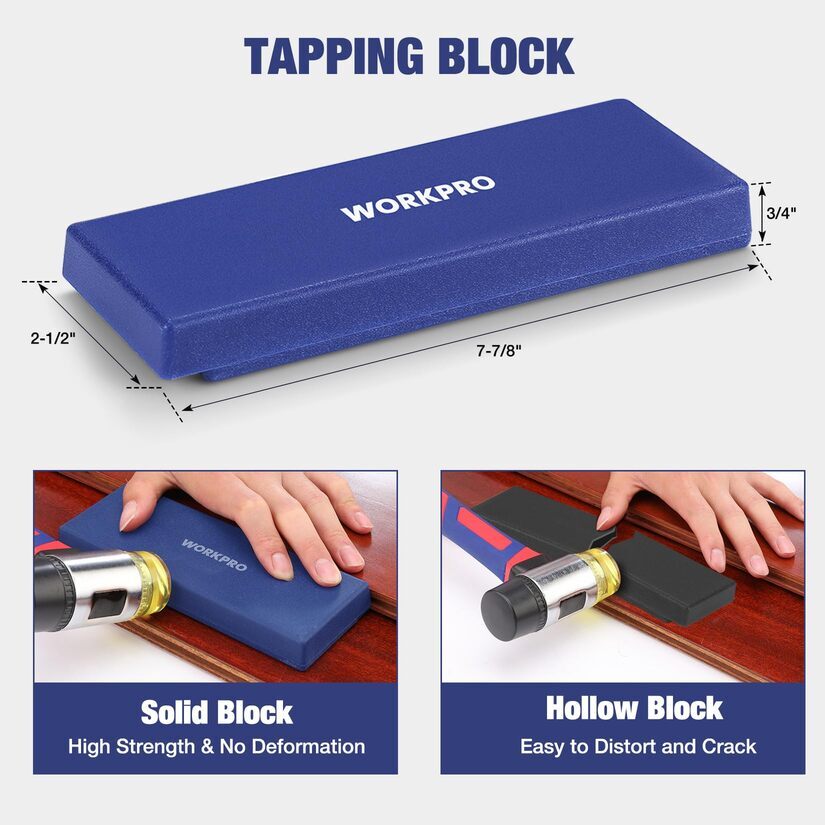 WORKPRO 43PC Laminate Flooring Installation Kit W/Pull and Pry Bar Rubber Mallet