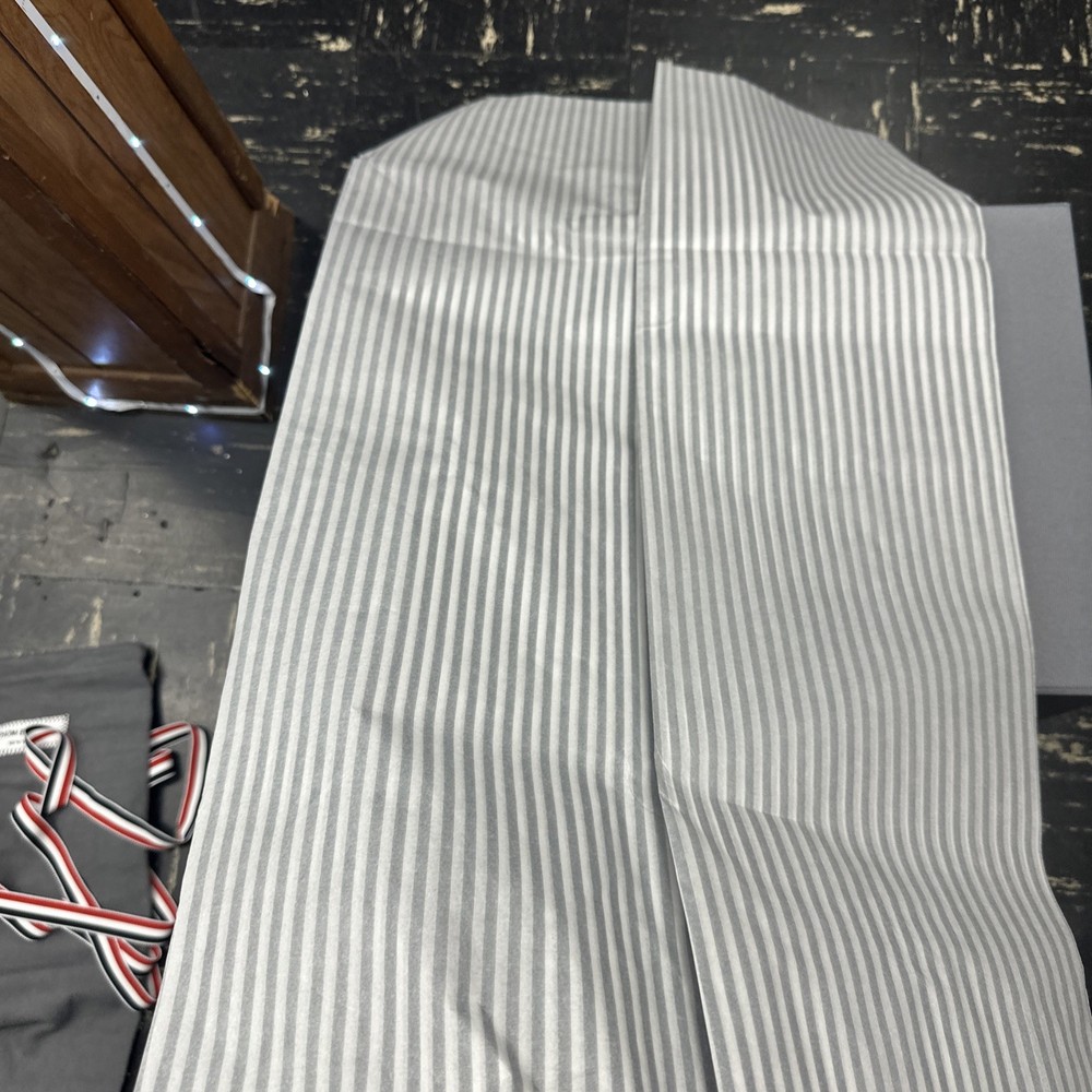 Authentic Thom Browne Gift Wrapping Paper Gray Storage Box