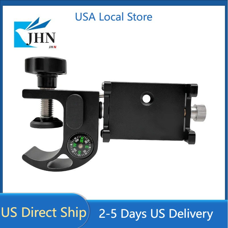 Upgraded Pole Clamp & Compass Holder Bracket Cradle For Phone Data Collector GPS