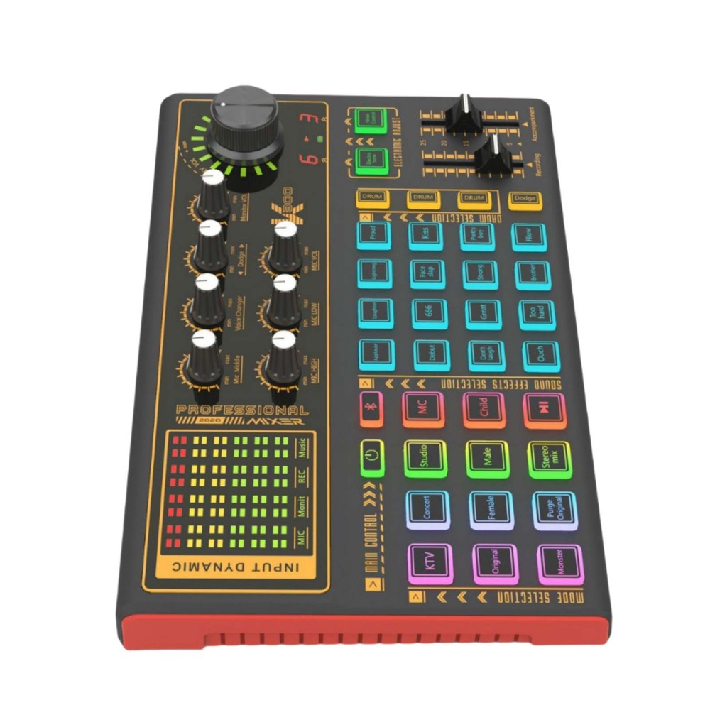 1set K300 Sound Card Portable Audio Processing Equipment Versatile Applications