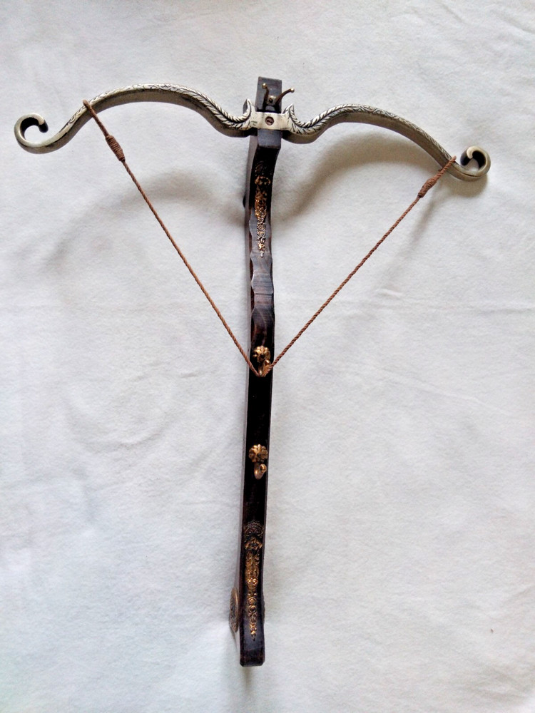 Antique Crossbow Wall Mounted Coat Hook Hanger.