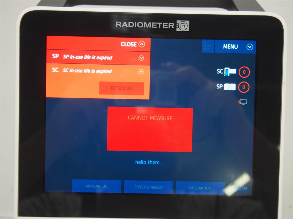 Radiometer ABL9 Gas Analyzer