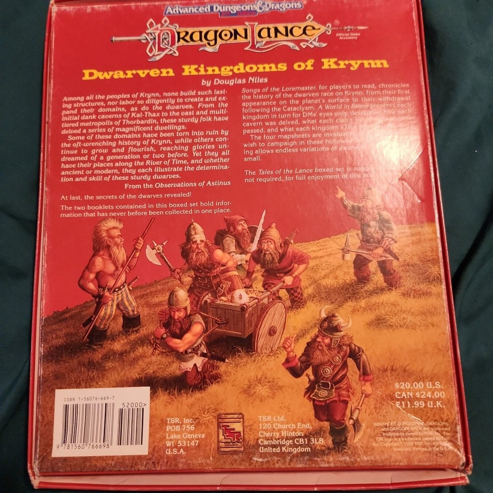 2nd edition Advanced dungeons and dragons dragonlance