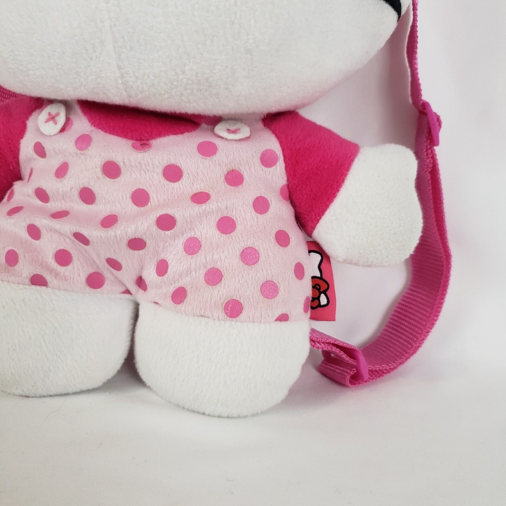 Sanrio Hello Kitty 14" Soft Plush Doll Backpack Large Zipper Pocket Adjustable