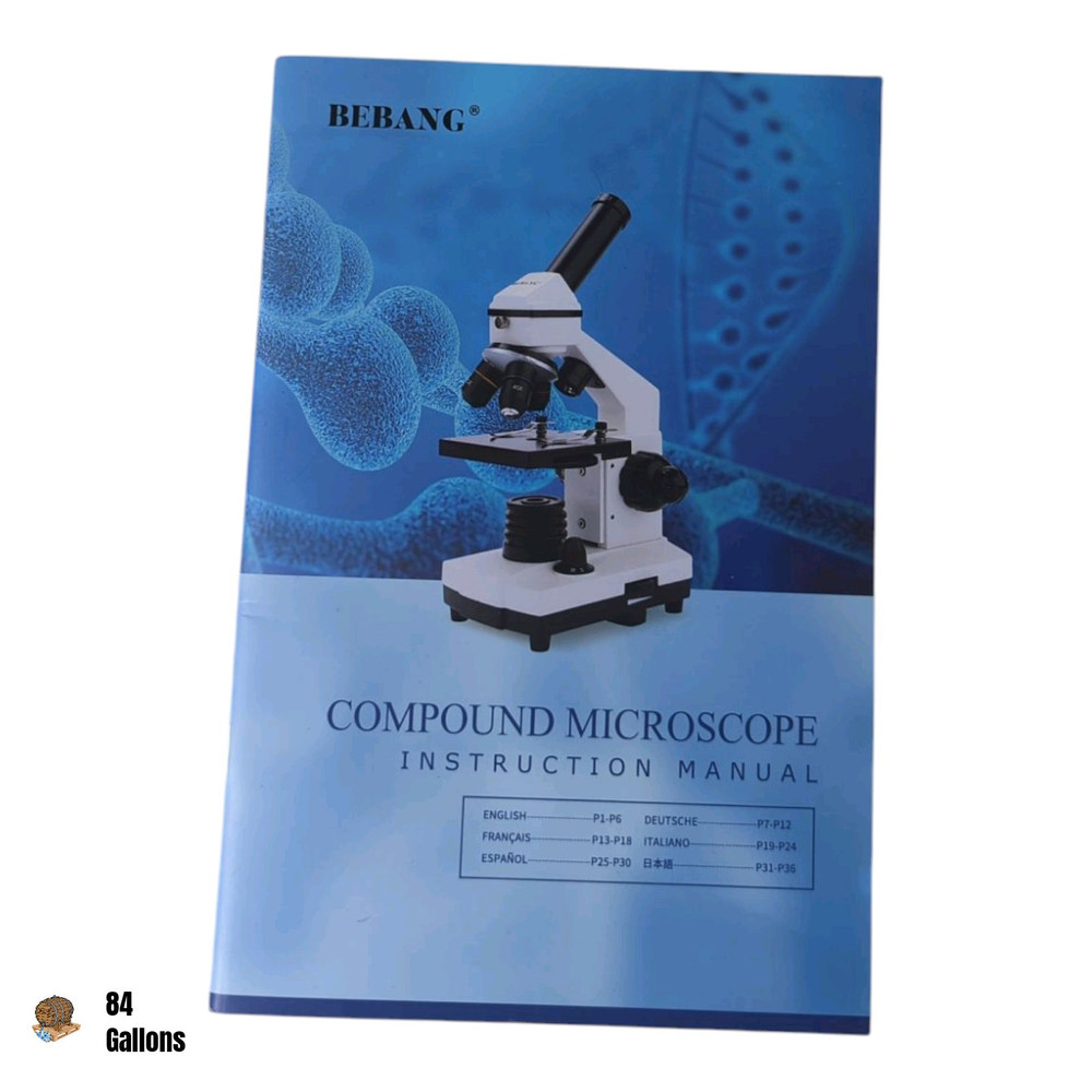 Microscope for Adults Kids, 100X-2000X BEBANG Compound Microscope *Open Box
