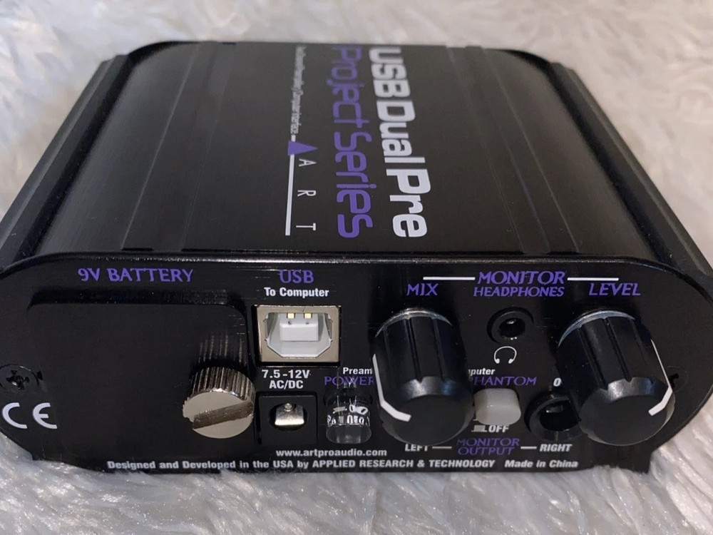 Art USB Dual Pre PS 2-Channel Audio Interface Preamplifier