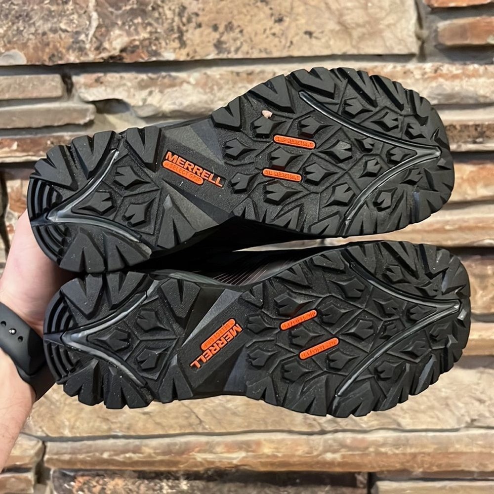 Merrell Work Fullbench Black and Purple Slip Resistant