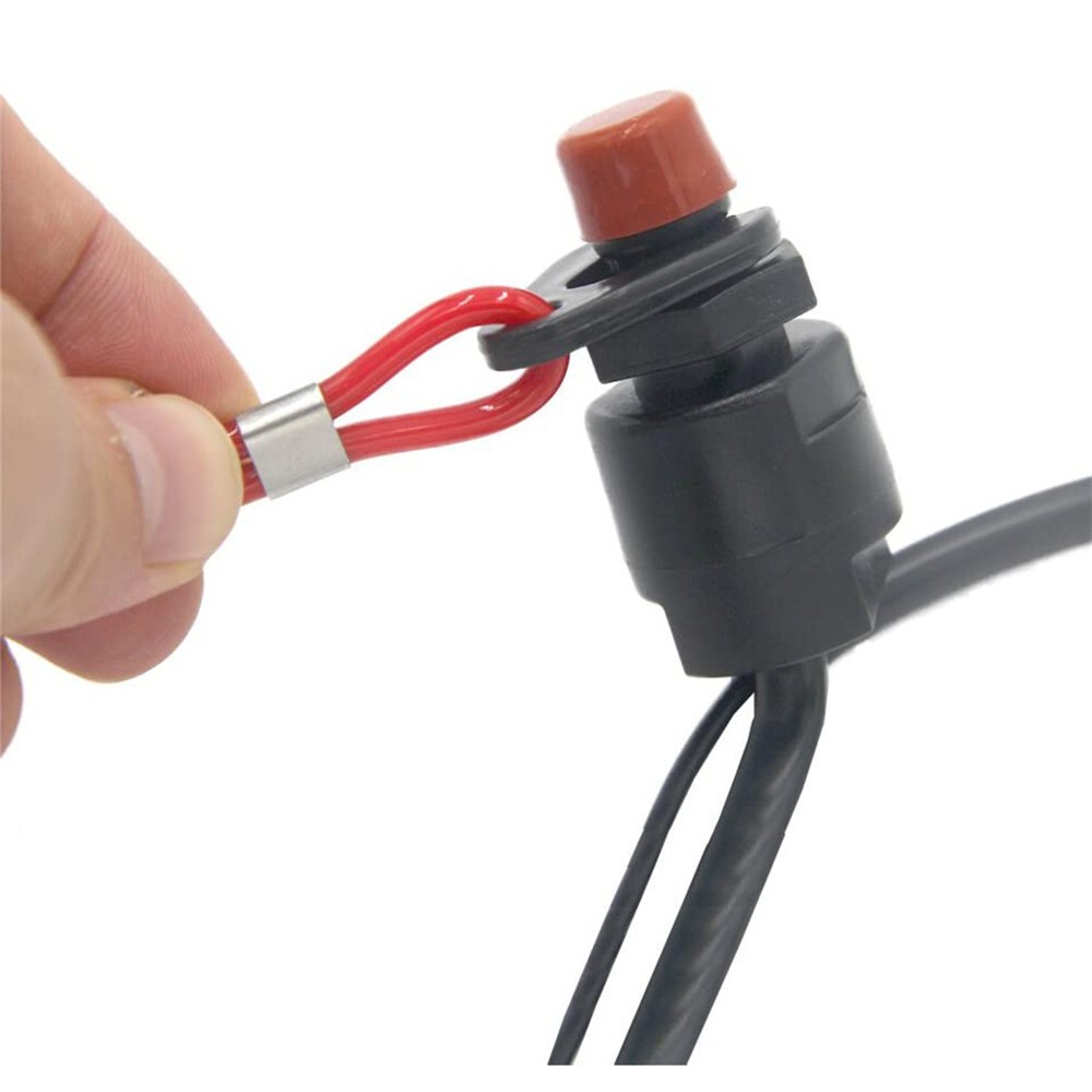 Durable Boat Outboard Engine Stop Motor Kill Switch with Safety Tether Lanyard \