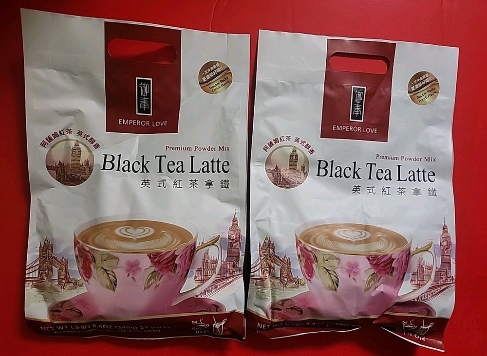 2 PACK EMPEROR LOVE BLACK TEA LATTE (12 SACHETS EACH)