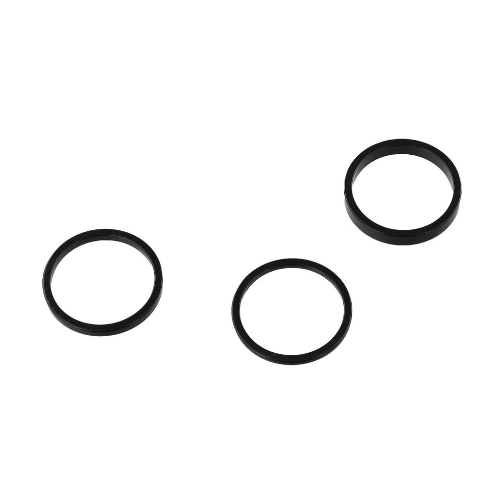 Stackable Design Aluminum Stem Riser Set 5 Height Options Anodized Silver Finish