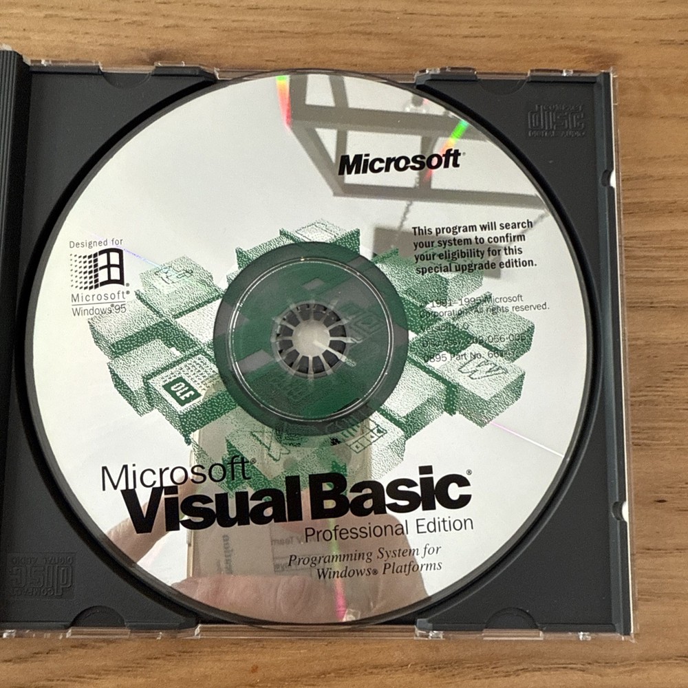 Microsoft Visual Basic Professional Edition Version 4.0 Windows 95 NT Books Only