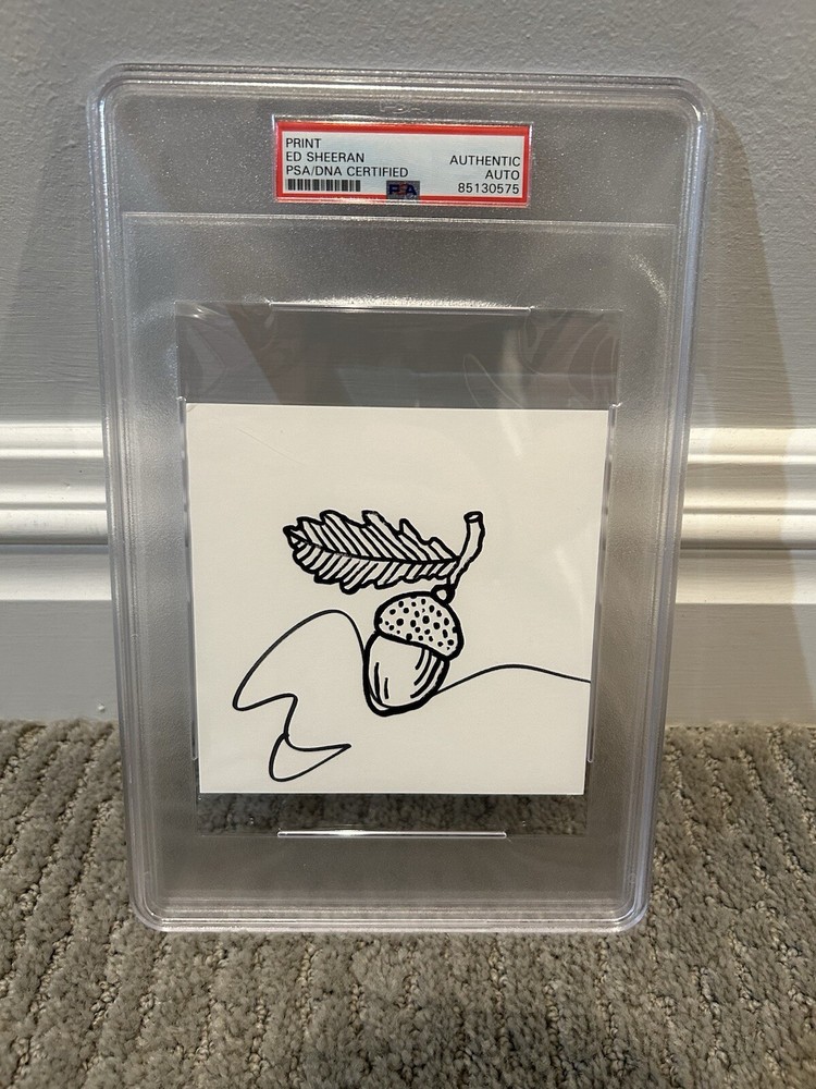 Ed Sheeran Signed Autumn Variations Insert PSA Certified Autograph Auto