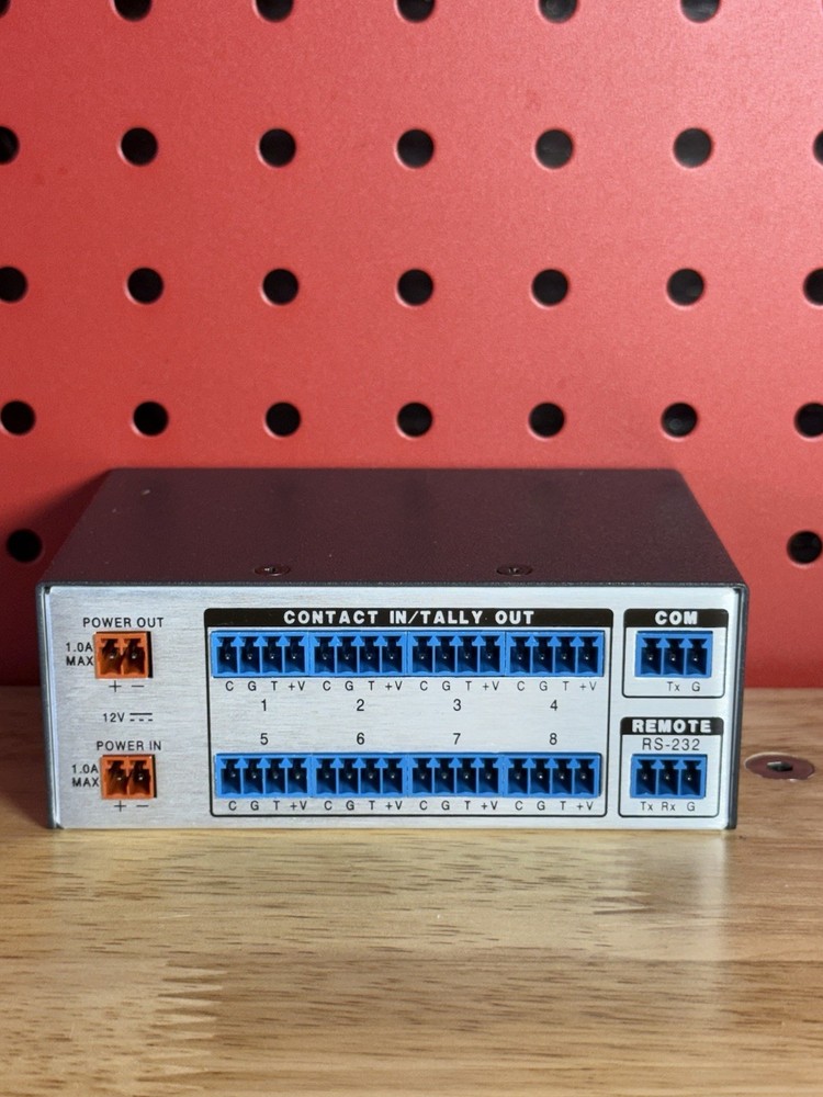 Extron CTR 8 Contact/Tally Interface – Unit Only, Tested, Good Condition