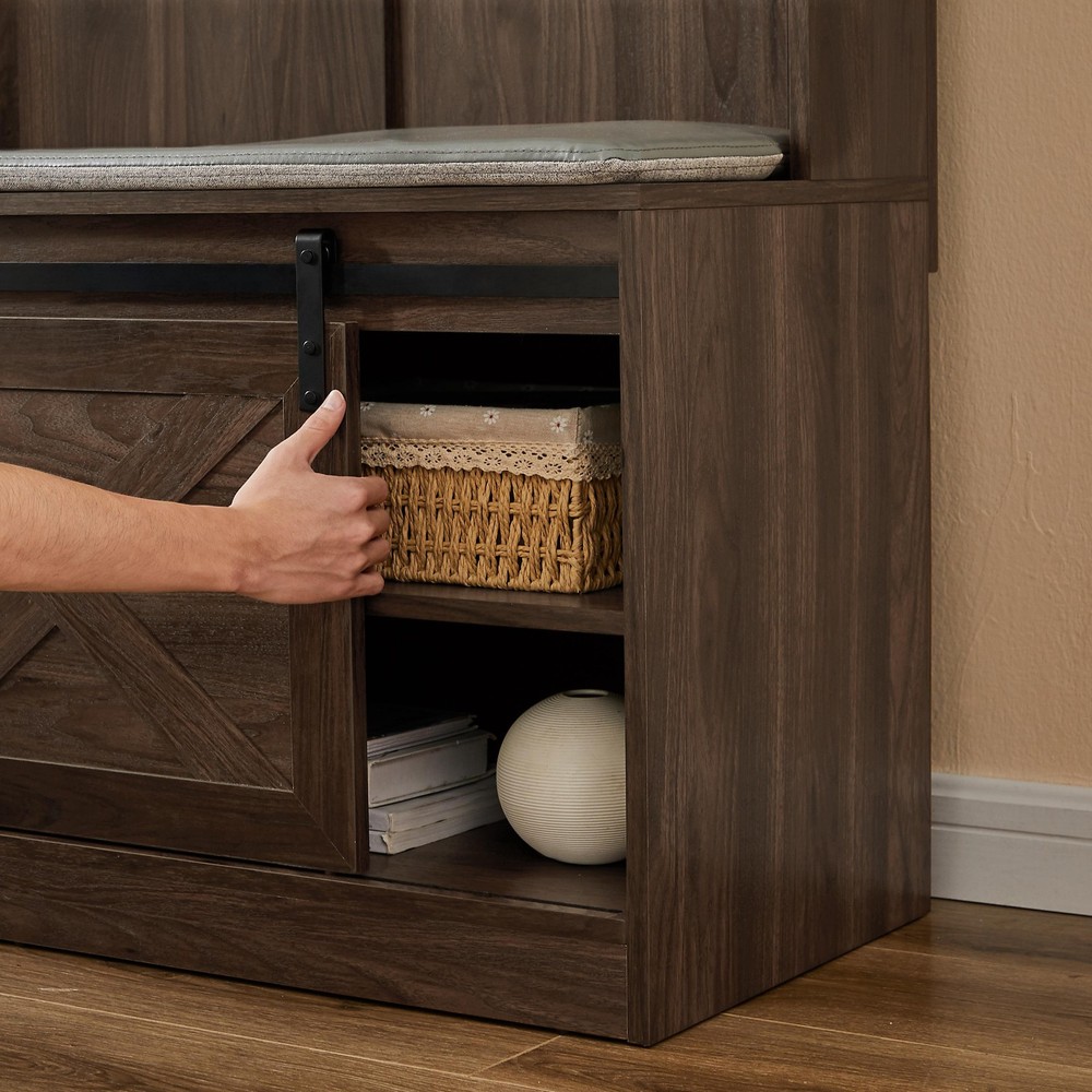 Wardrobe with 2 Drawers For Bedroom Brown