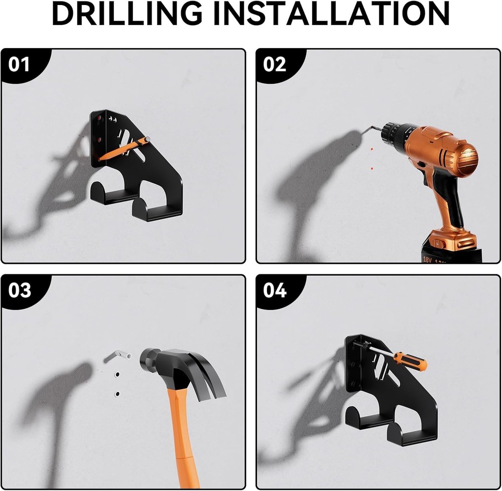 Heavy-Duty Wall Mount for Chainsaws - Garage Storage Organizer