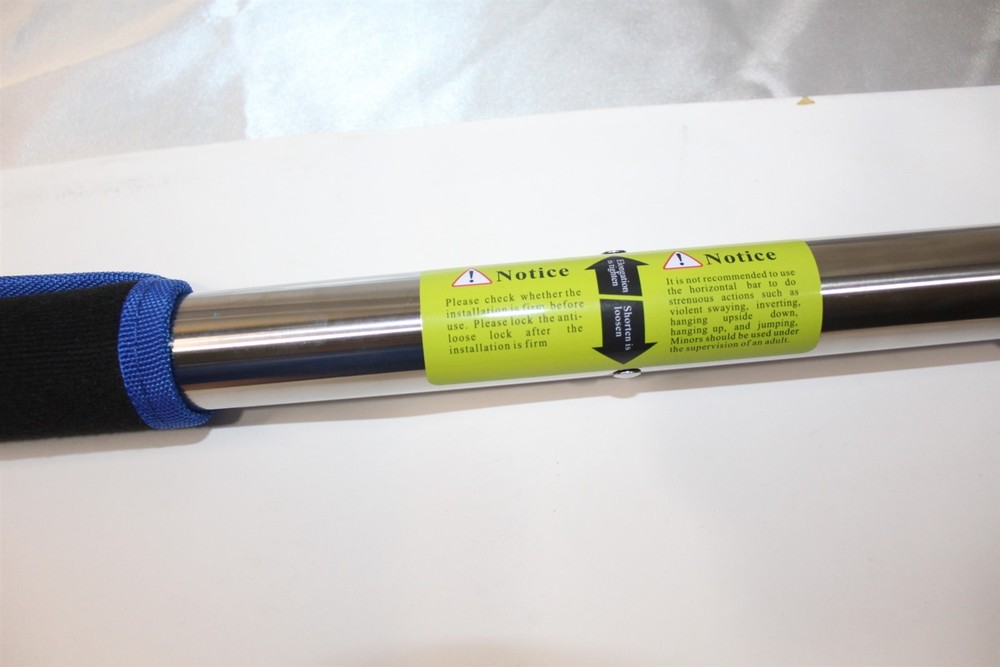 Exerciser Bar - Telescoping Adjustable, Fold Away 440 Max Pounds Pull Up, Sit Up