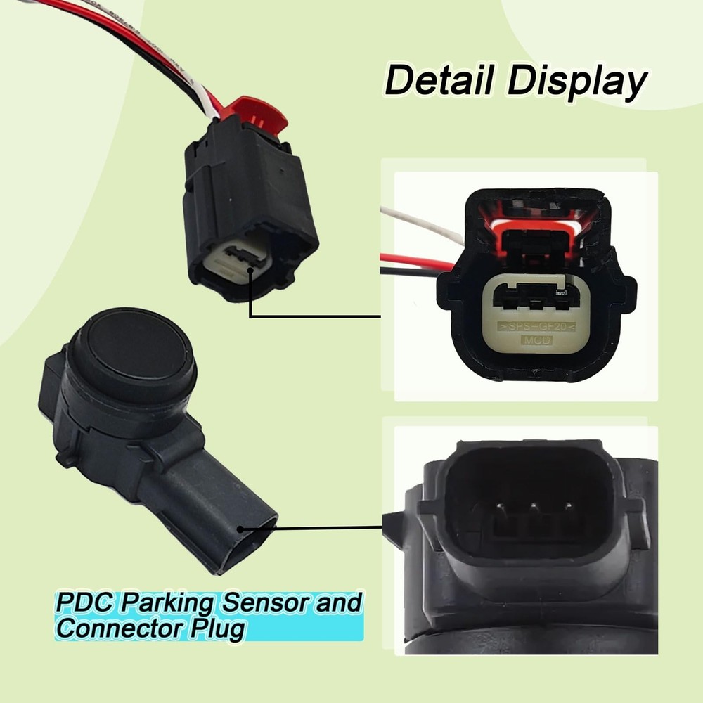 PDC Parking Sensor And Connector Plug Short Tail Kit Compatible with Buick...