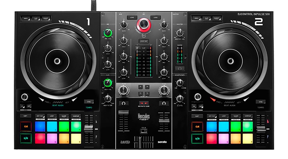 Hercules DJ Control Inpulse 500 DJ Controller - Limited Edition Silver