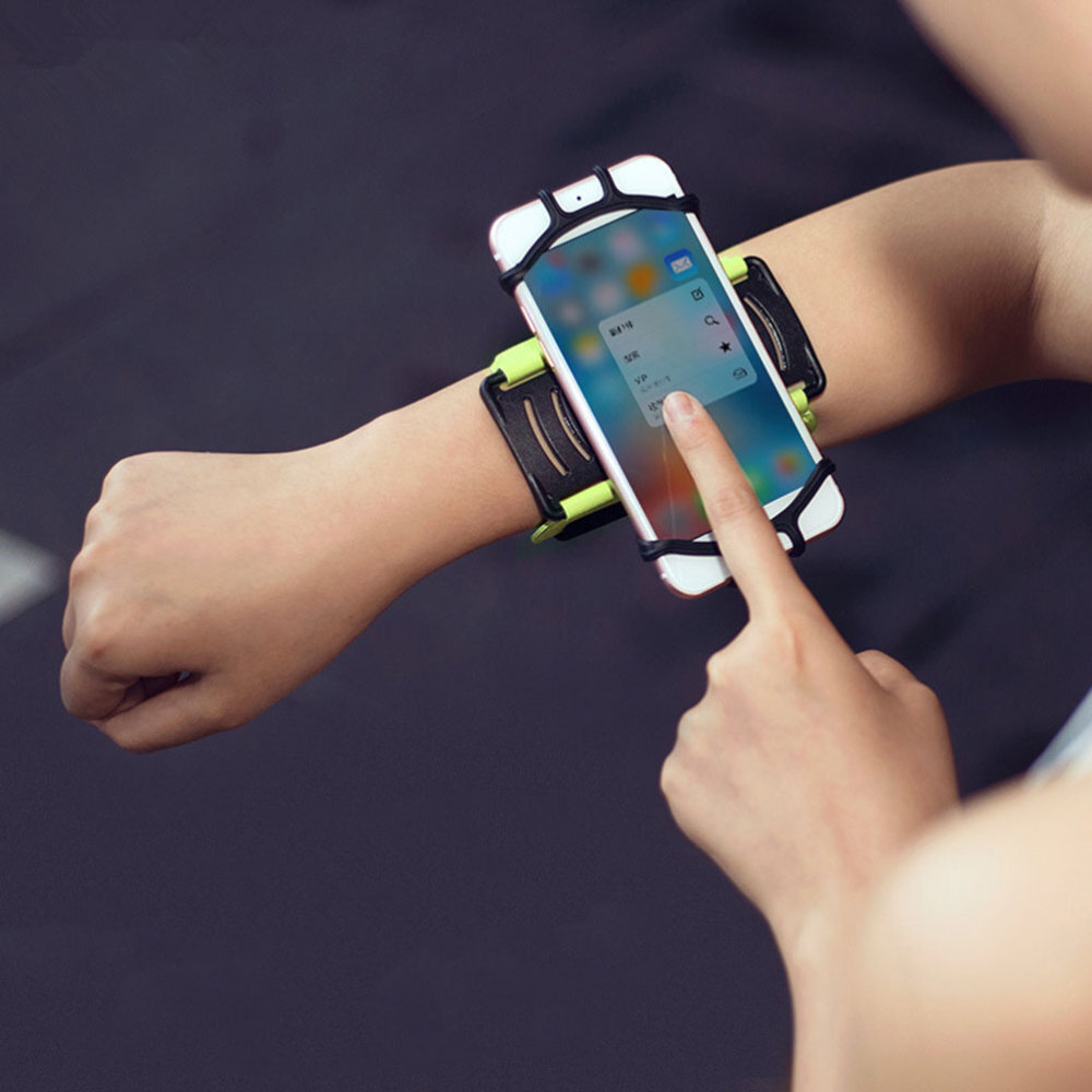 Wrist Phone Holder Mount Rotatable Strap Cell Wristlet Running
