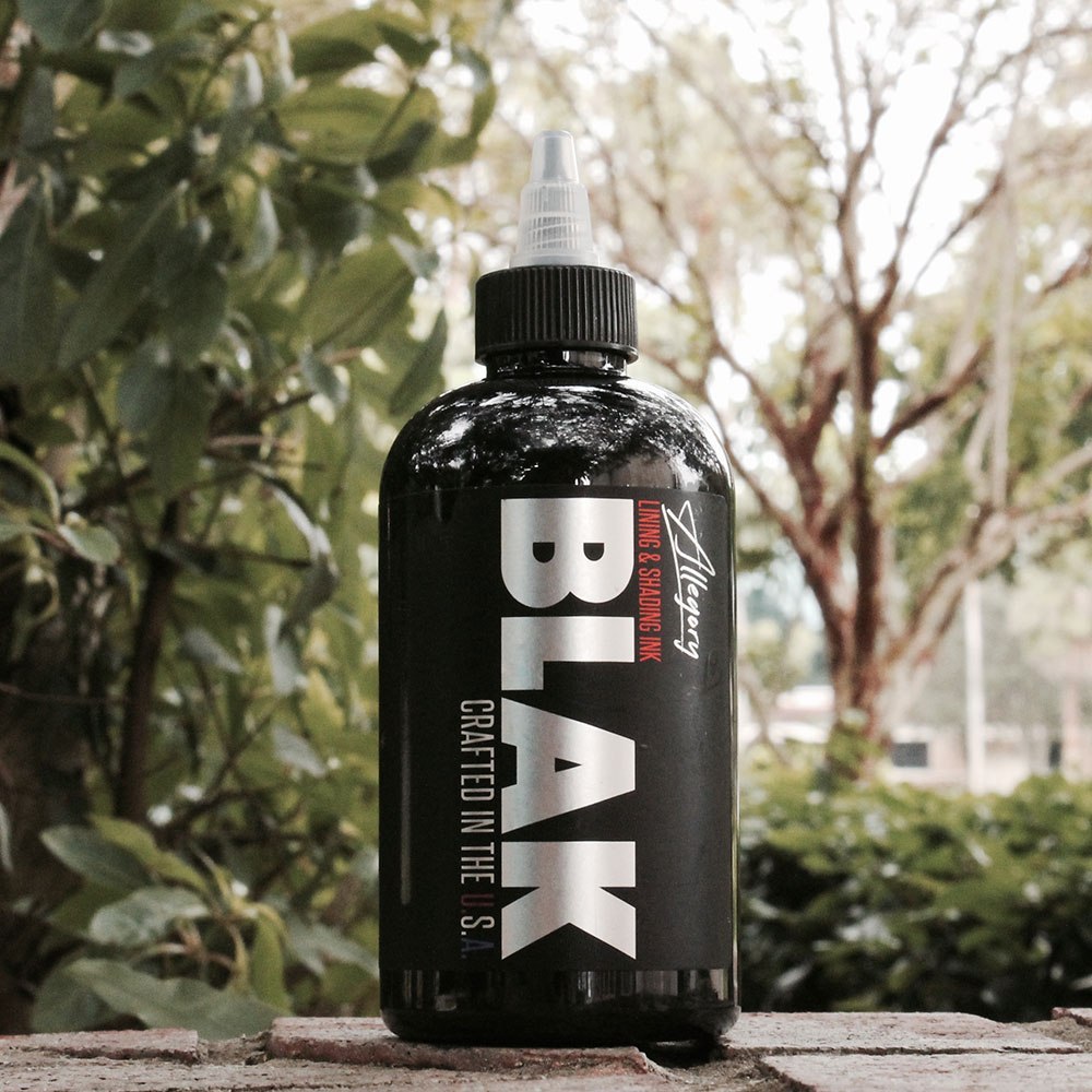 Allegory Premium Lining & Shading Tattoo Ink Blak Black 8 oz