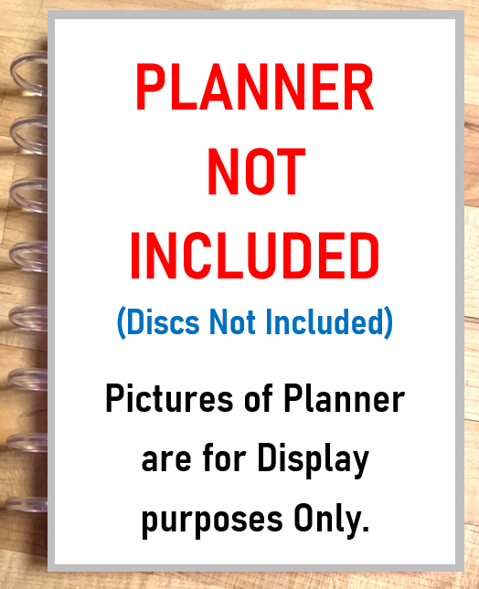 To Do List/Notes DASHBOARD 4 USE w/ the TUL/Arc (8 disc) Planner
