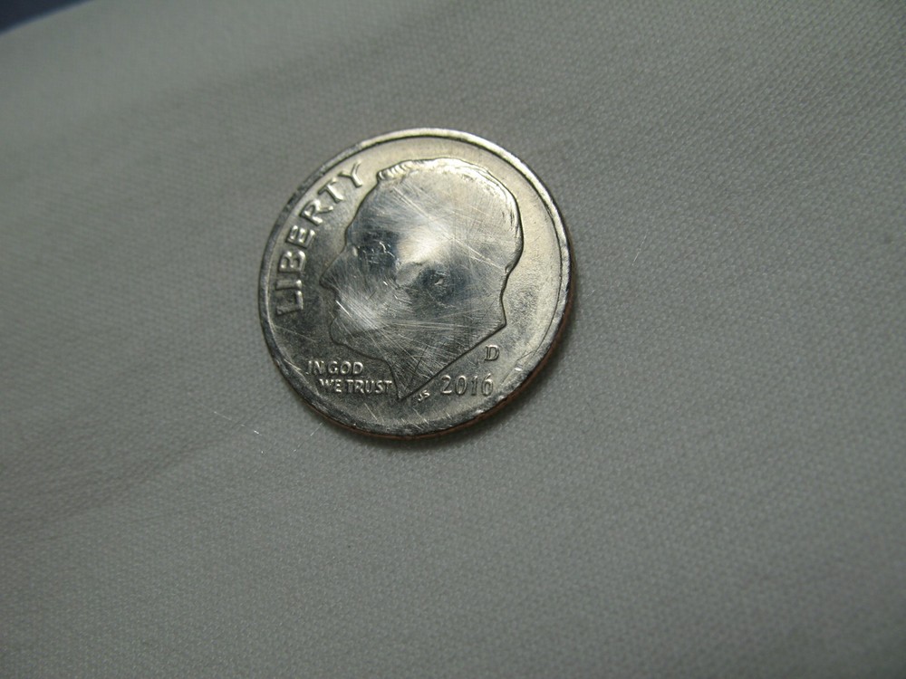 2016 D Roosevelt Dime Mint Error Front and Back *RARE Find!*