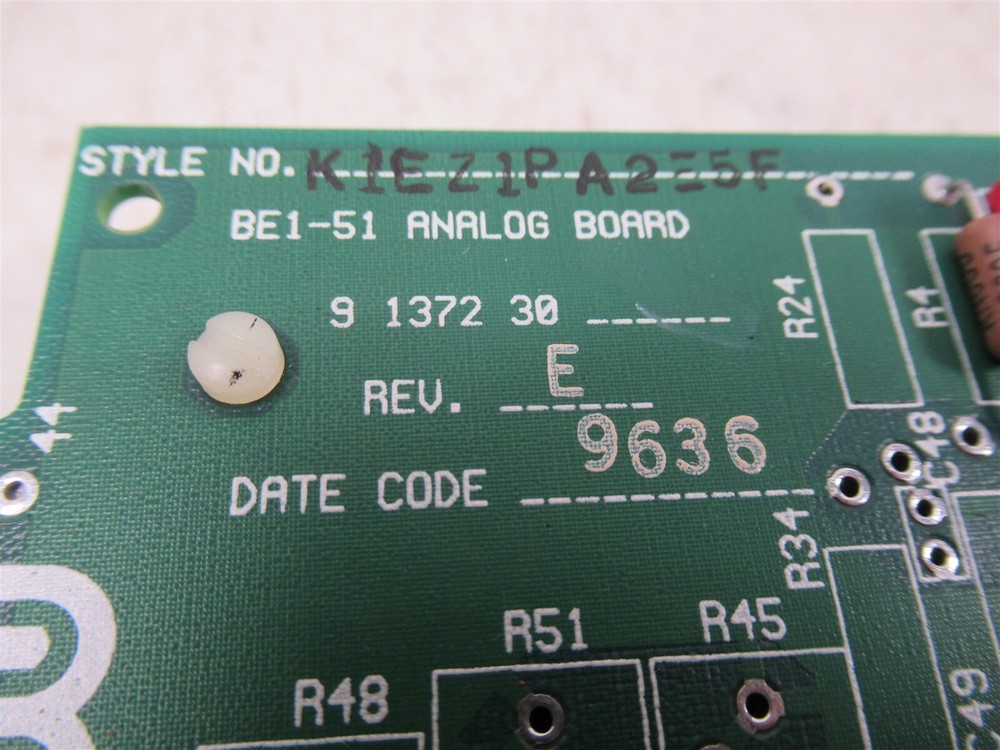 Basler BE1-51 Analog Board K1EZIPA255F for Solid State Relay