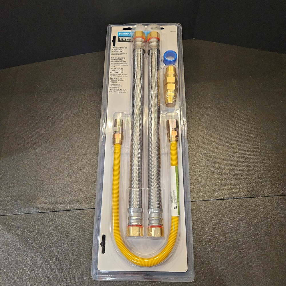 New Everbilt Gas Water Heater Installation Kits (#540, 541, 542, 543, 544, 545)