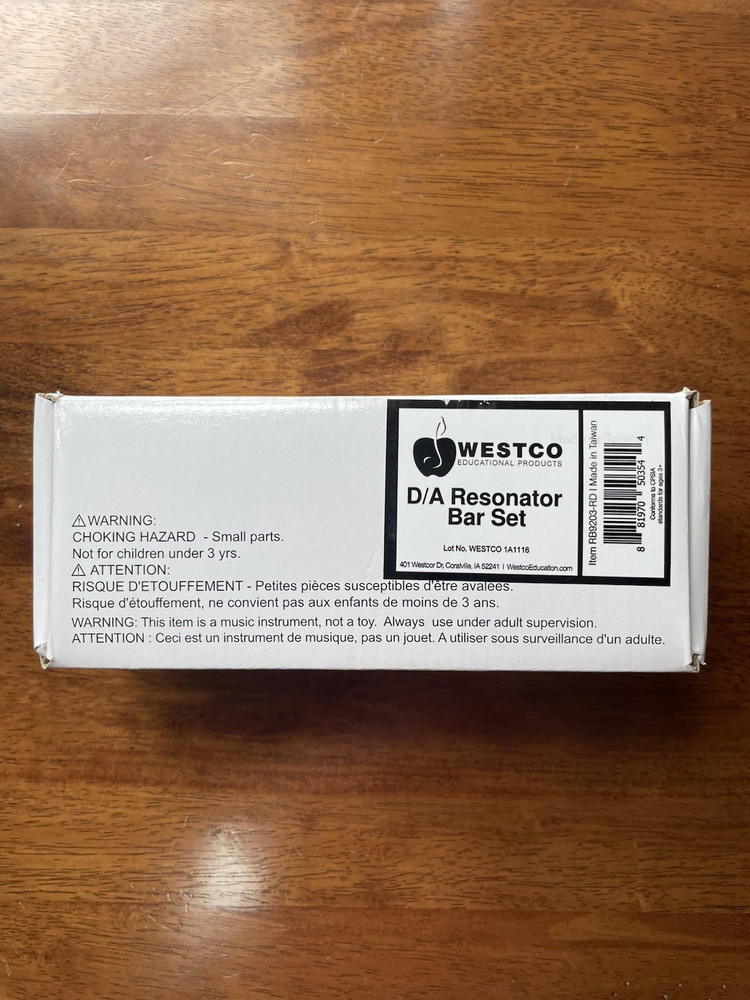 Westco D/A Resonator Bar Set