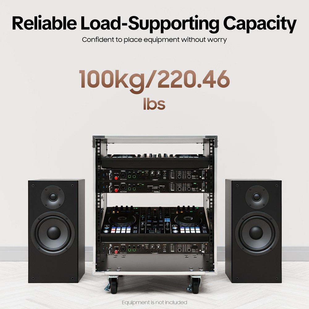 12U Rolling Network Server Data Cabinet Rack Equipment Rack Cabinet - 21" Deep