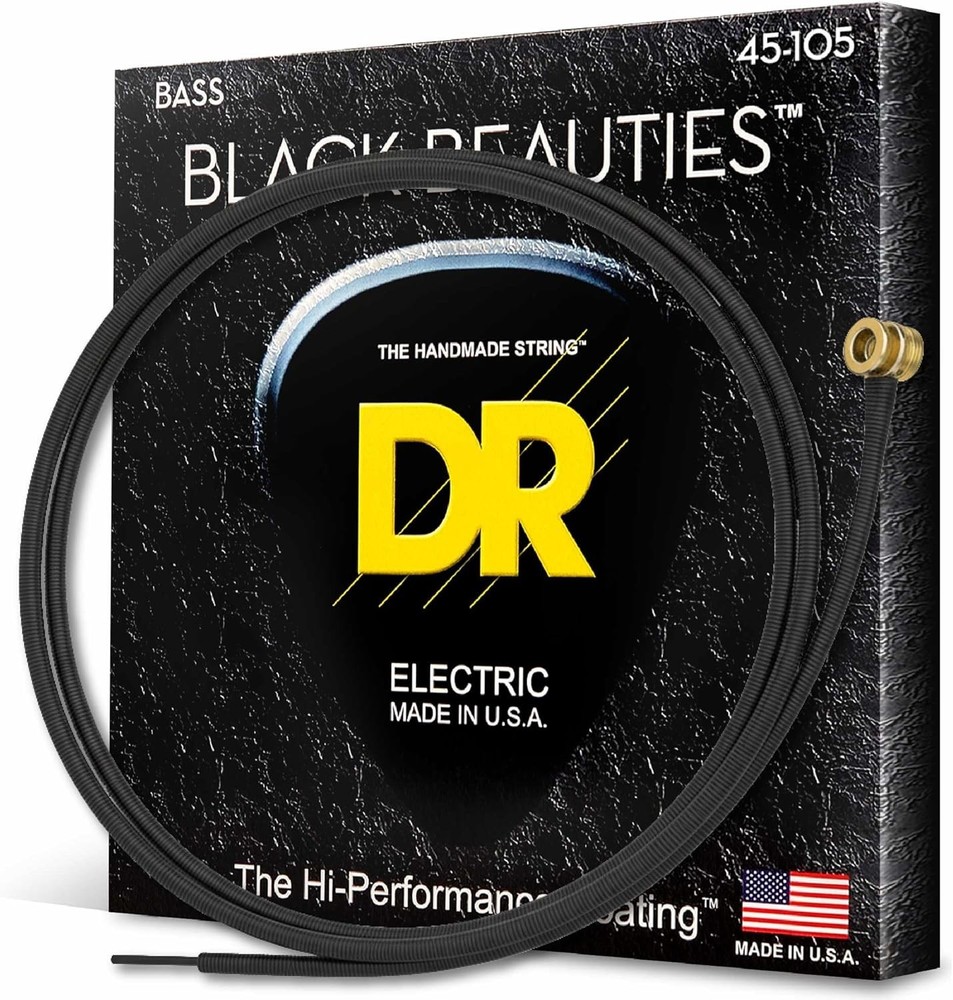 Extra-Life Black Coated Bass Strings Set