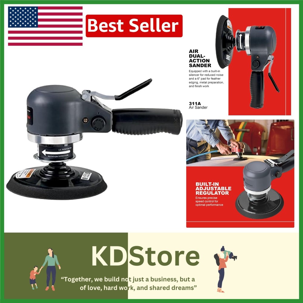 311A Dual-Action Quiet Air Sander: Precision Finish Power