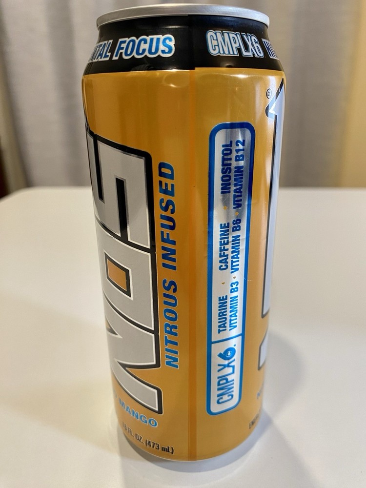 RARE! NOS Energy Drink Nitro Mango Unopened 16FL oz