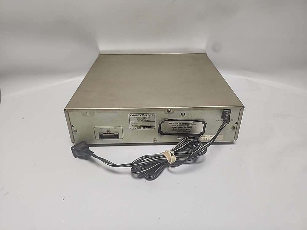 ONKYO EQ-V5 Stereo Graphic Equalizer Spectrum Analyzer Custom Memory System
